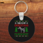 Porte-clés Ugly Xmas Sweater Zebra This Is My Christmas Pajam (Recto)