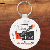 Porte-clés Ukes of Fire ! Porte - clé - blanc (Recto)