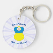Porte-clés Ukraine Angel Slava Gloire ukrainienne (Dos)