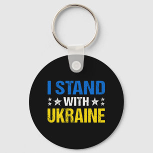 Porte-clés Ukraine Drapeau rétro ukrainien Vintage Femmes Pat