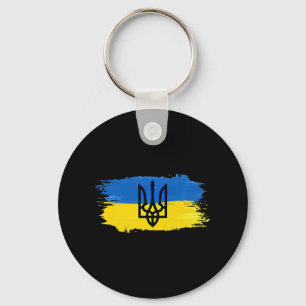 Porte-clés Ukraine Drapeau soutien Aimer Ukraine Fierté