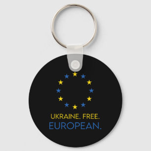 Porte-clés Ukraine. Libre. Européenne. - Soutenir l'avenir en