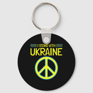 Porte-clés Ukraine Soutien Ukrainien Anti-guerre Je Suis Avec