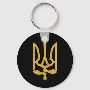 Porte-clés Ukraine Ukrainien Kiev Trysub Drapeau 10