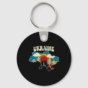 Porte-clés Ukraine Vintage Pays Ukrainien Arc-en-ciel Rétro 7