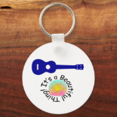 Porte-clés Ukulele : C'est une belle chose (Recto)