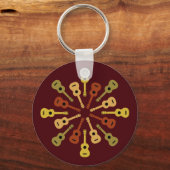 Porte-clés Ukulele porte - clé - choisir le style (Recto)