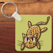 Porte-clés Ultra mignonne Anime Leopard Kitty (Recto)