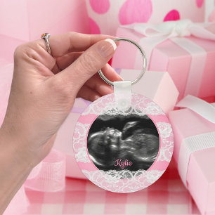 Porte-clés Ultrasque rose dentelle