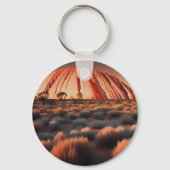 Porte-clés Uluru "Ayers Rock" Australia Oil Paint, (Recto)