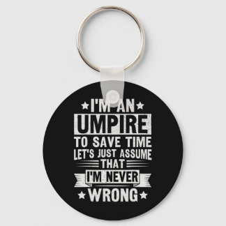 Porte-clés Umpire Funny Sketll Design For An Umpire 