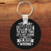 Porte-clés Umpire Funny Sketll Design For An Umpire  (Recto)