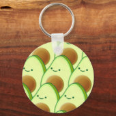 Porte-clés Un adorable Avocado vert sur tout le dessin (Recto)