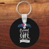 Porte-clés Un ami est un cadeau (Recto)