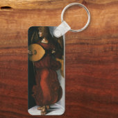 Porte-clés Un ange en rouge avec un trait de Léonard de Vinci (Verso)