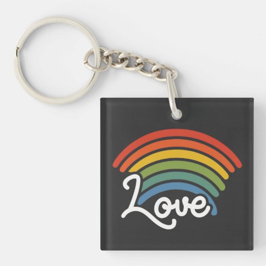 Porte-clés Un arc-en-ciel d'amour (Devant)