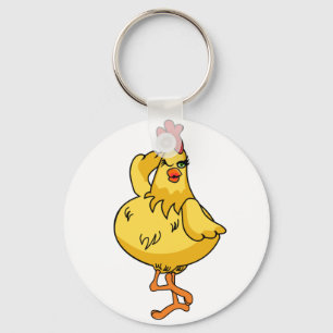Porte-clés Un autre poulet très stupide