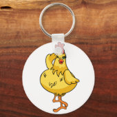 Porte-clés Un autre poulet très stupide (Recto)