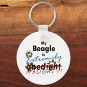 Porte-clés Un Beagle extrêmement méchant (Recto)