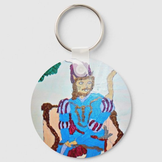 Porte-clés Un beau chatte de gentleman (Recto)