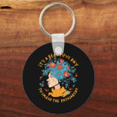 Porte-clés Un Beau Jour Pour Fumer La Fleur Du Patriarcat (Recto)