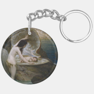 Porte-clés Un bébé aquatique retrouvé dans un coquillage par 