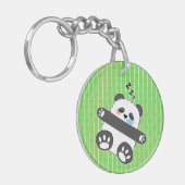 Porte-clés Un bébé panda mignon dormant paisiblement (Devant gauche)