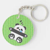 Porte-clés Un bébé panda mignon dormant paisiblement (Dos)