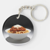 Porte-clés Un bol de Spaghetti Bologne (Dos)