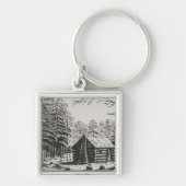 Porte-clés Un cabine de frontière, 'de la reconstitution (Devant)