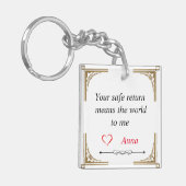 Porte-clés Un cadeau à vos amoureux - (Devant gauche)