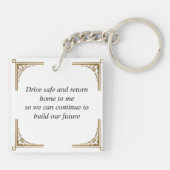 Porte-clés Un cadeau à vos amoureux - (Dos)