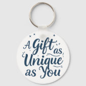 Porte-clés Un cadeau aussi unique que vous (Verso)