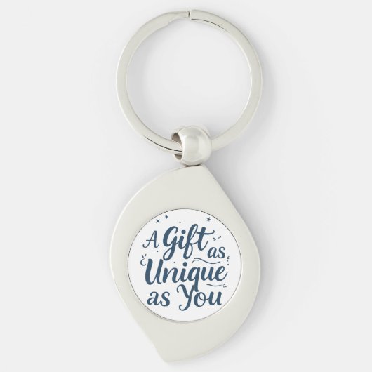 Porte-clés Un cadeau aussi unique que vous (Devant)