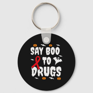 Porte-clés Un cadeau d'Halloween amusant dire Boo à la sensib