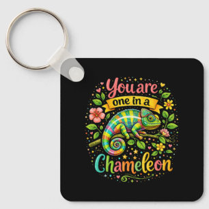 Porte-clés Un caméléon unique