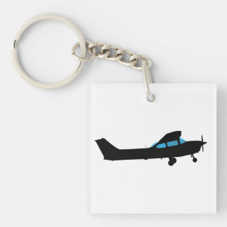Porte-clés Un Cessna en silhouette