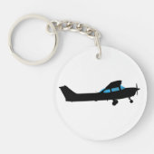 Porte-clés Un Cessna en silhouette (Devant)