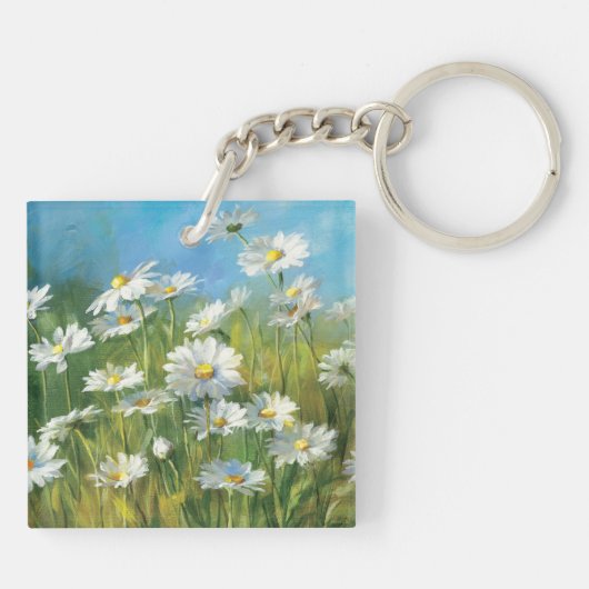 Porte-clés Un champ des marguerites blanches (Dos)