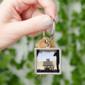 Porte-clés Un chariot élévateur transporte du fret sur un Her (main)