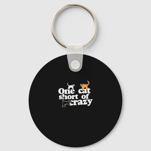 Porte-clés Un chat à l'écart de CRAZY (Recto)