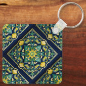 Porte-clés 💛 💚 💙 Un Chef-D'Oeuvre Azulejo Unique (Verso)