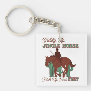 Porte-clés Un Cheval À Jingle, Un Cowboy