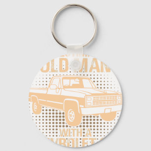 Porte-clés Un Chevrolet C10 Silverado 1987 vieil homme