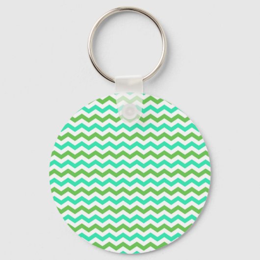 Porte-clés Un chevron vert frais et tendance (Recto)
