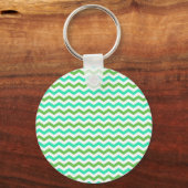 Porte-clés Un chevron vert frais et tendance (Recto)