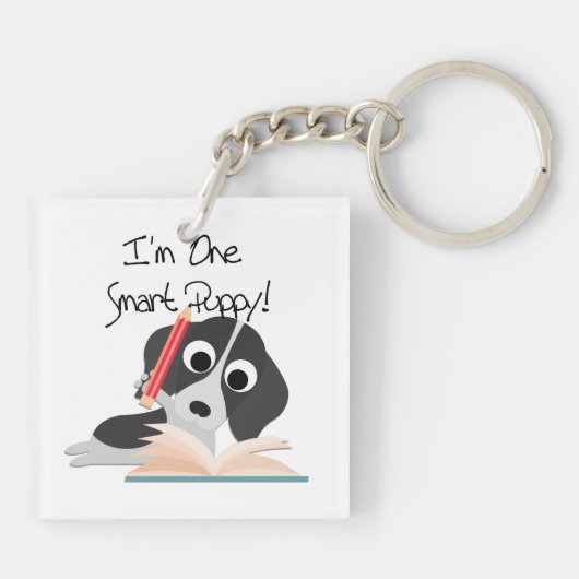Porte-clés Un Chiot intelligent (Dos)