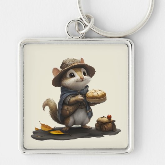 Porte-clés Un Chipmunk de l'ancien bloc (Devant)