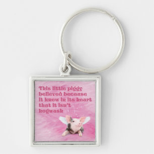 Porte-clés Un cochon d'Inde croyait