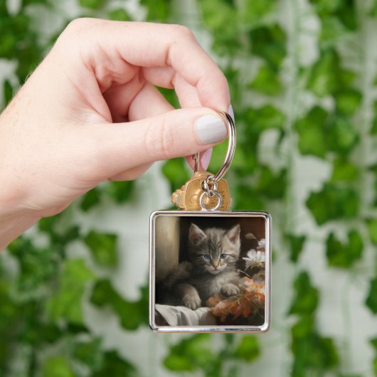 Porte-clés Un Coin Cosy Tabby Kitten (main)